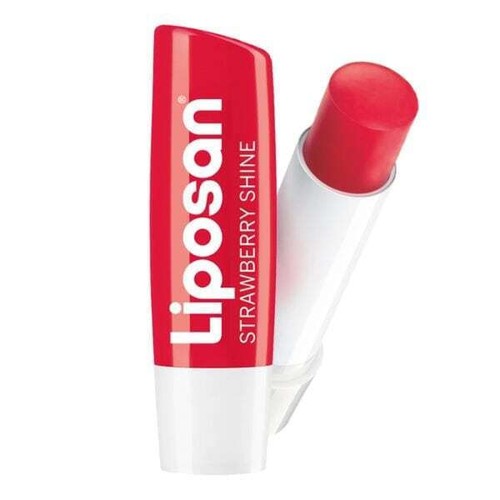 Liposan Strawberry Shine Ενυδατικό Lip Balm με Απόχρωση Φράουλα SPF10 4,8g